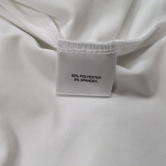 Peter Millar Shirt Mens L White Polo Solid Performance Jersey Summer Comfort - Picture 7 of 10